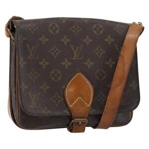 LOUIS VUITTON Monogram Cartouchiere MM Shoulder Bag M51253 LV Auth BA8848